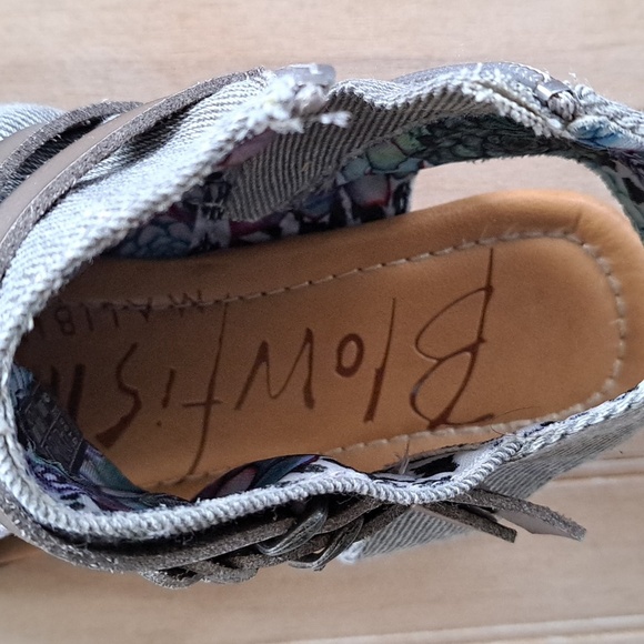 Blowfish Girls Cutout Open Toe Fabric Booties - Picture 6 of 8